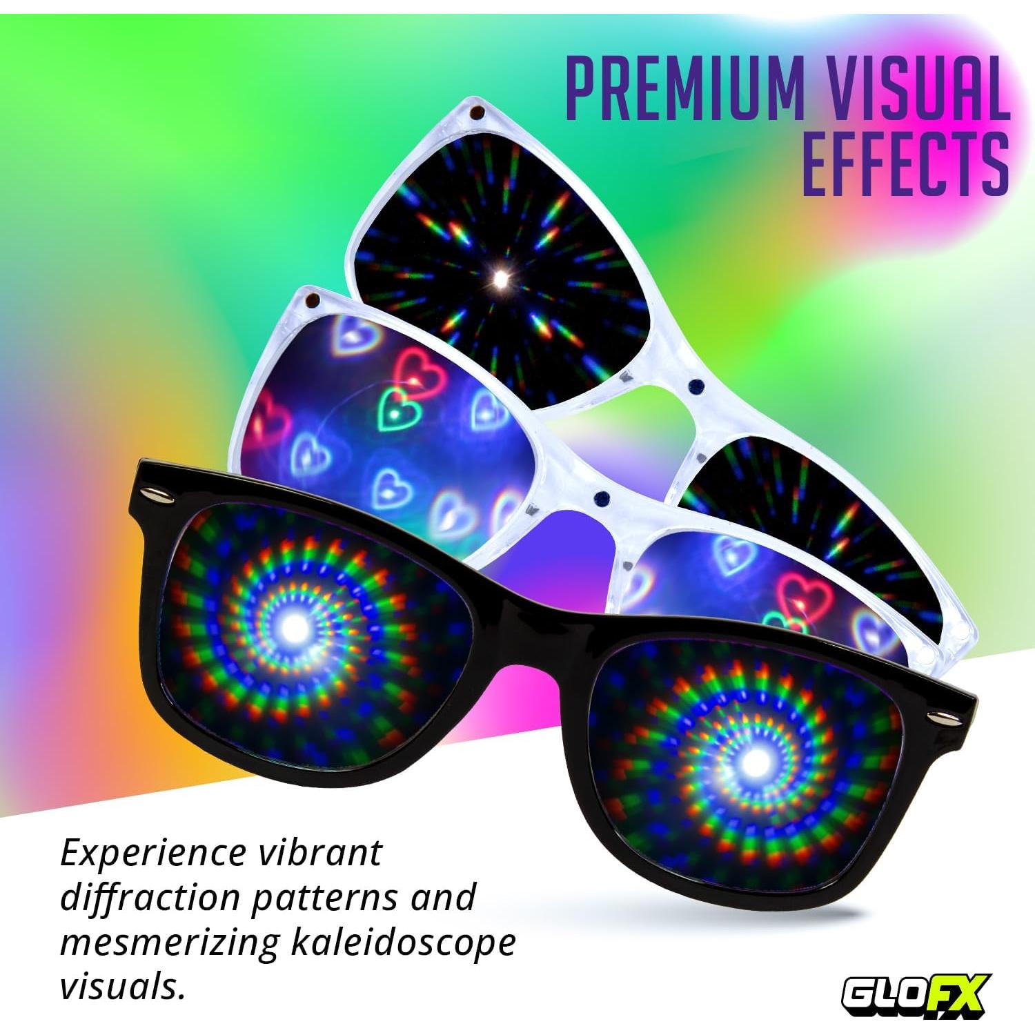 Gafas de Difracción GloFX Snap-On con Lentes Intercambiables