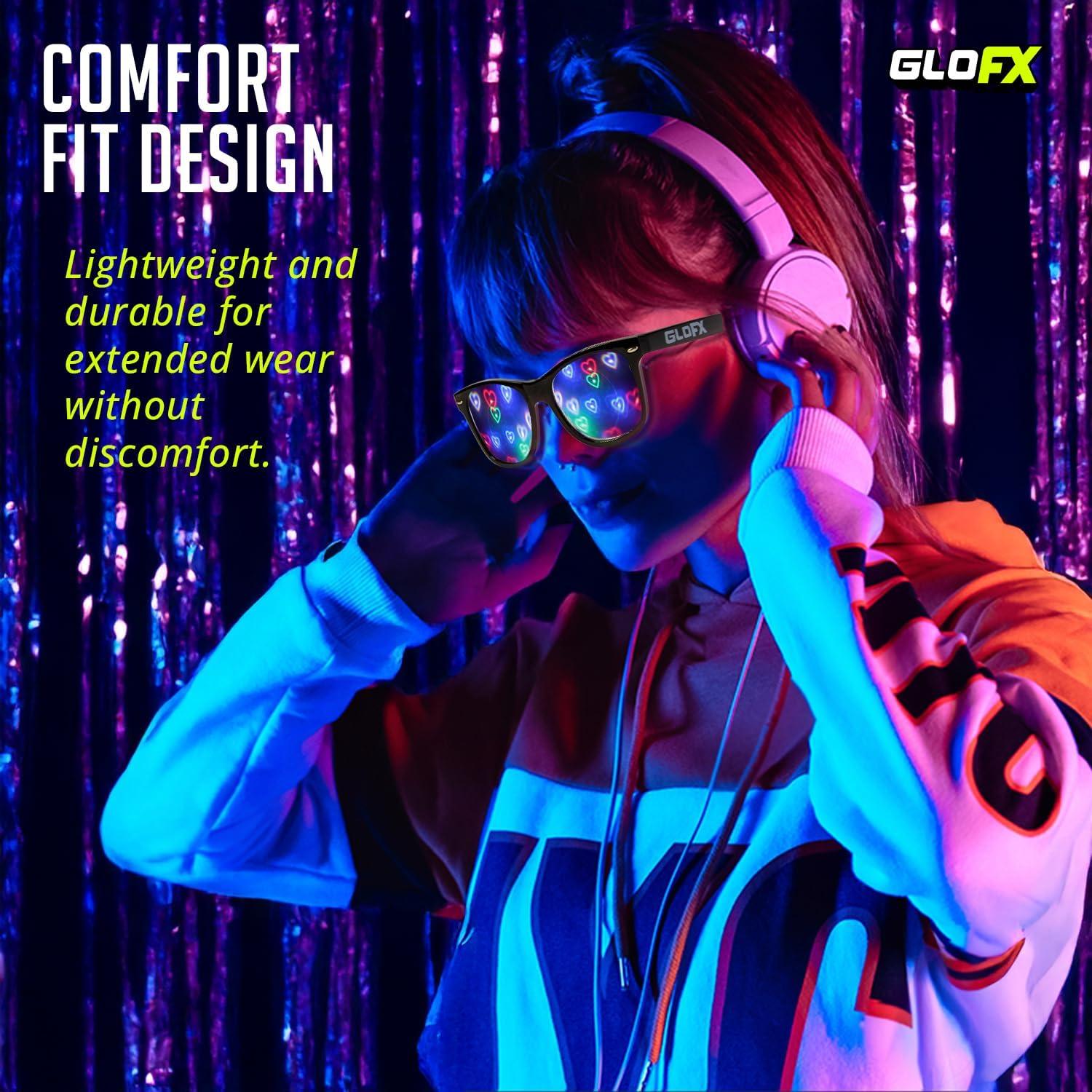 Gafas de Difracción GloFX Snap-On con Lentes Intercambiables