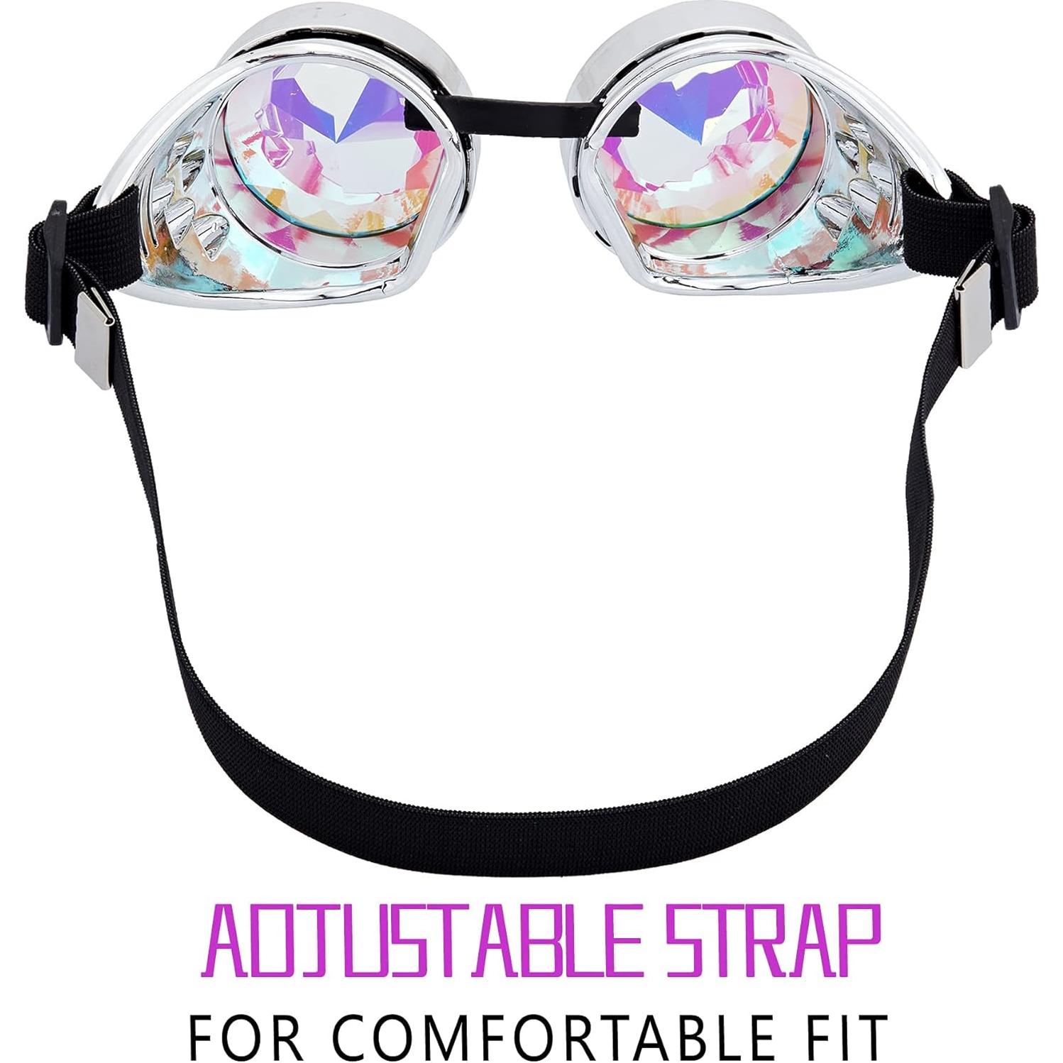 Gafas de Caleidoscopio Steampunk OMGREAT - Lente Arcoíris