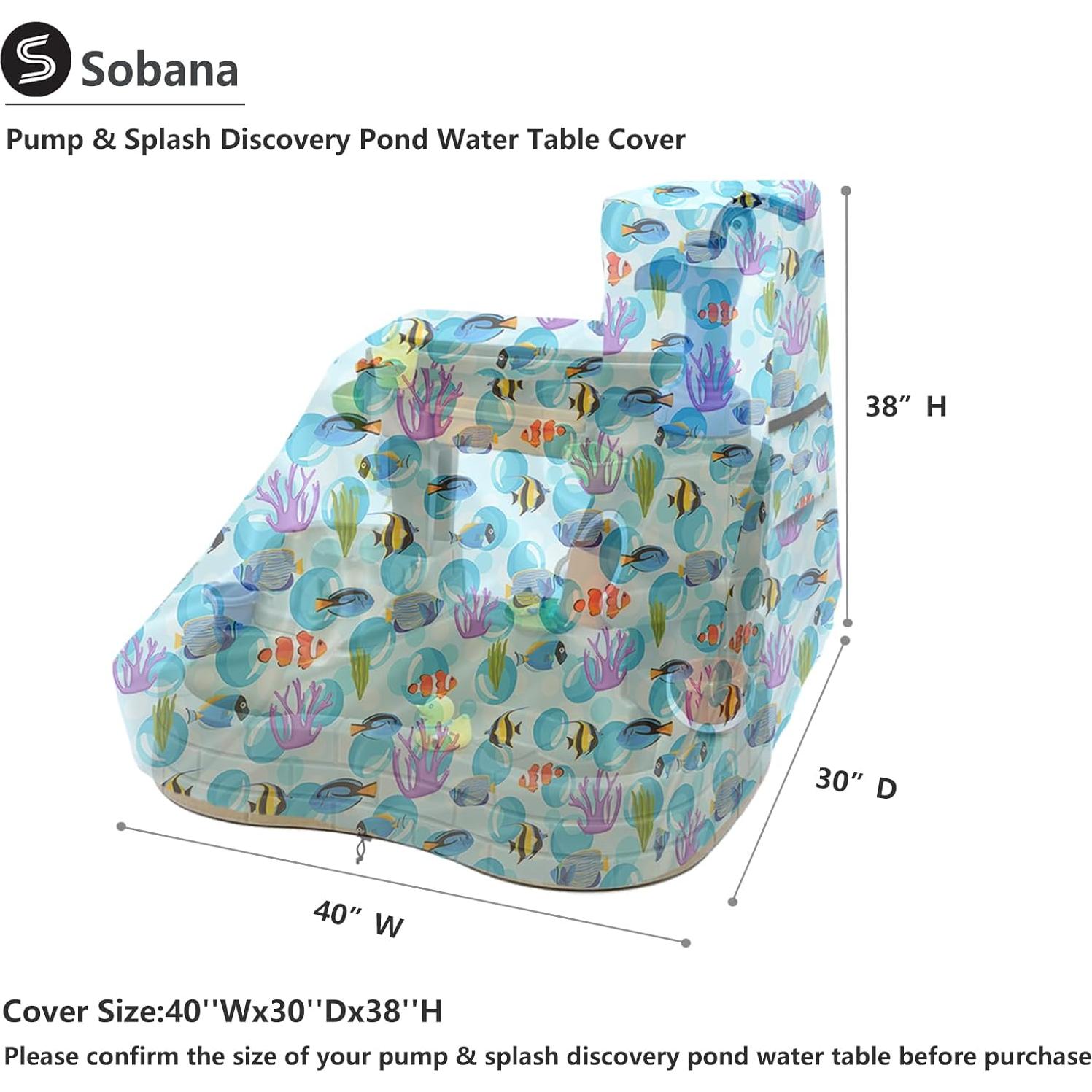 Cubierta de Mesa de Agua Sobana 76x102 cm Anti-UV Mundo Oceánico