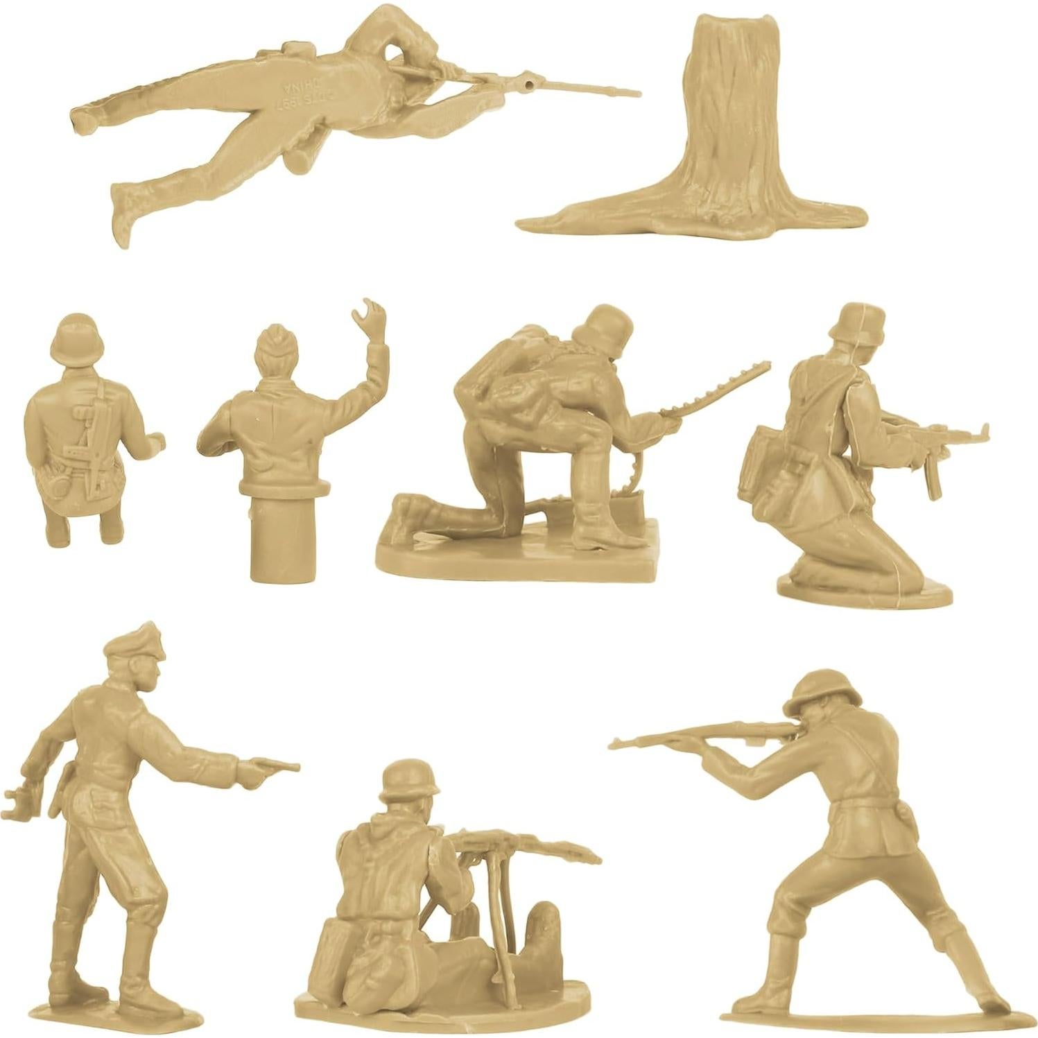 Figuras de Soldados de Plástico BMC Infantería Alemana WW2 - 32pc