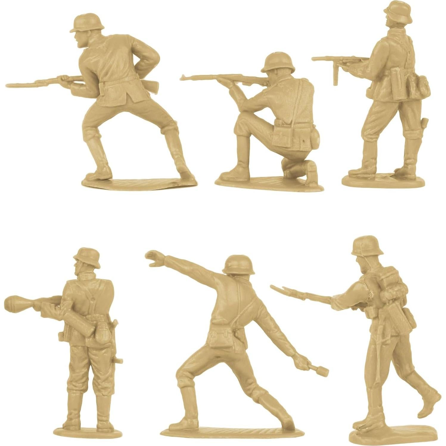 Figuras de Soldados de Plástico BMC Infantería Alemana WW2 - 32pc