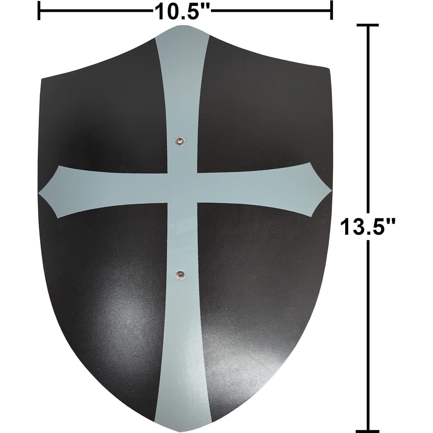 Conjunto de 2 Escudos de Madera Hechos a Mano para Niños