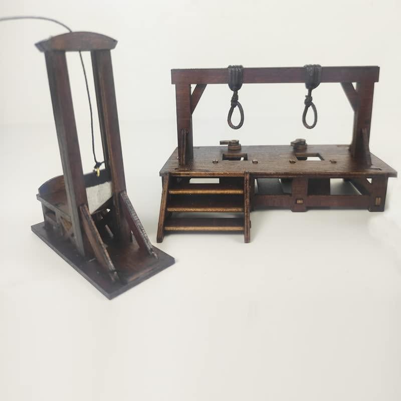 Modelo de Horca de Madera Miniatura Hecho a Mano - Juguete Decorativo
