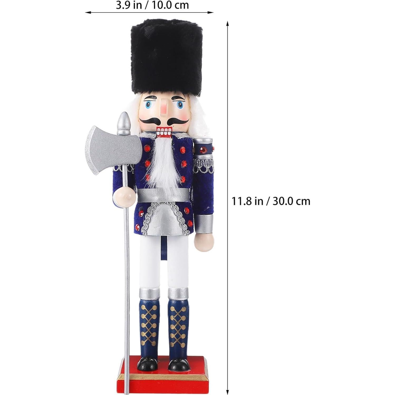 Figura de Muñeco de Nuez DEARMAMY 30x10 cm Decoración Navideña