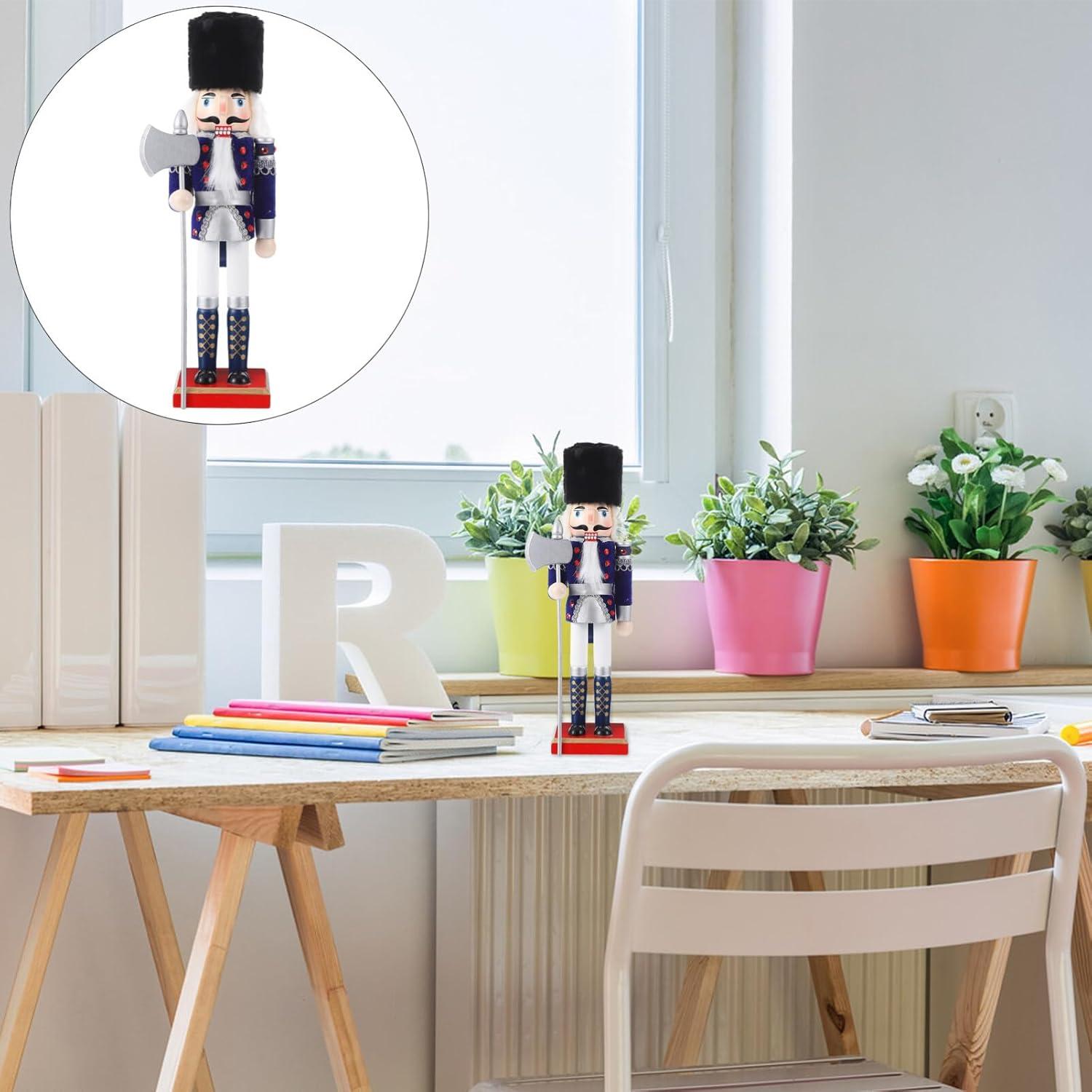 Figura de Muñeco de Nuez DEARMAMY 30x10 cm Decoración Navideña