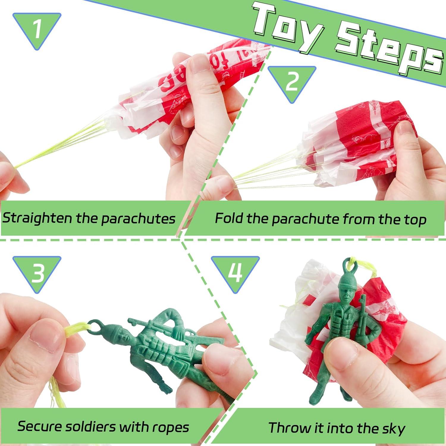 Juguetes Paracaídas OJYUDD 50 Pcs para Niños - Voladores