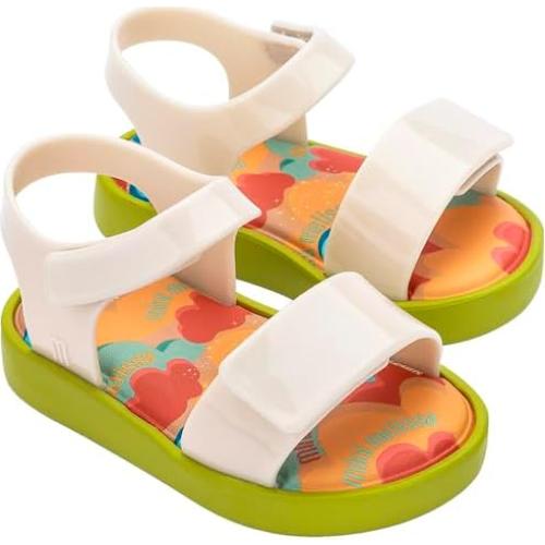Sandalias Mini Melissa Jump para Niños 20x12cm Verde/Beige