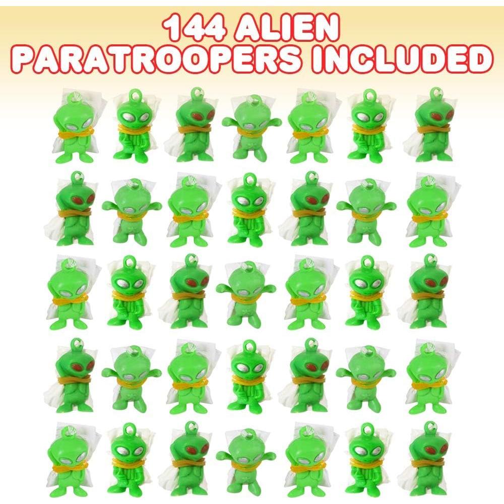Paracaidistas Alienígenas ArtCreativity - Paquete 144 Unidades