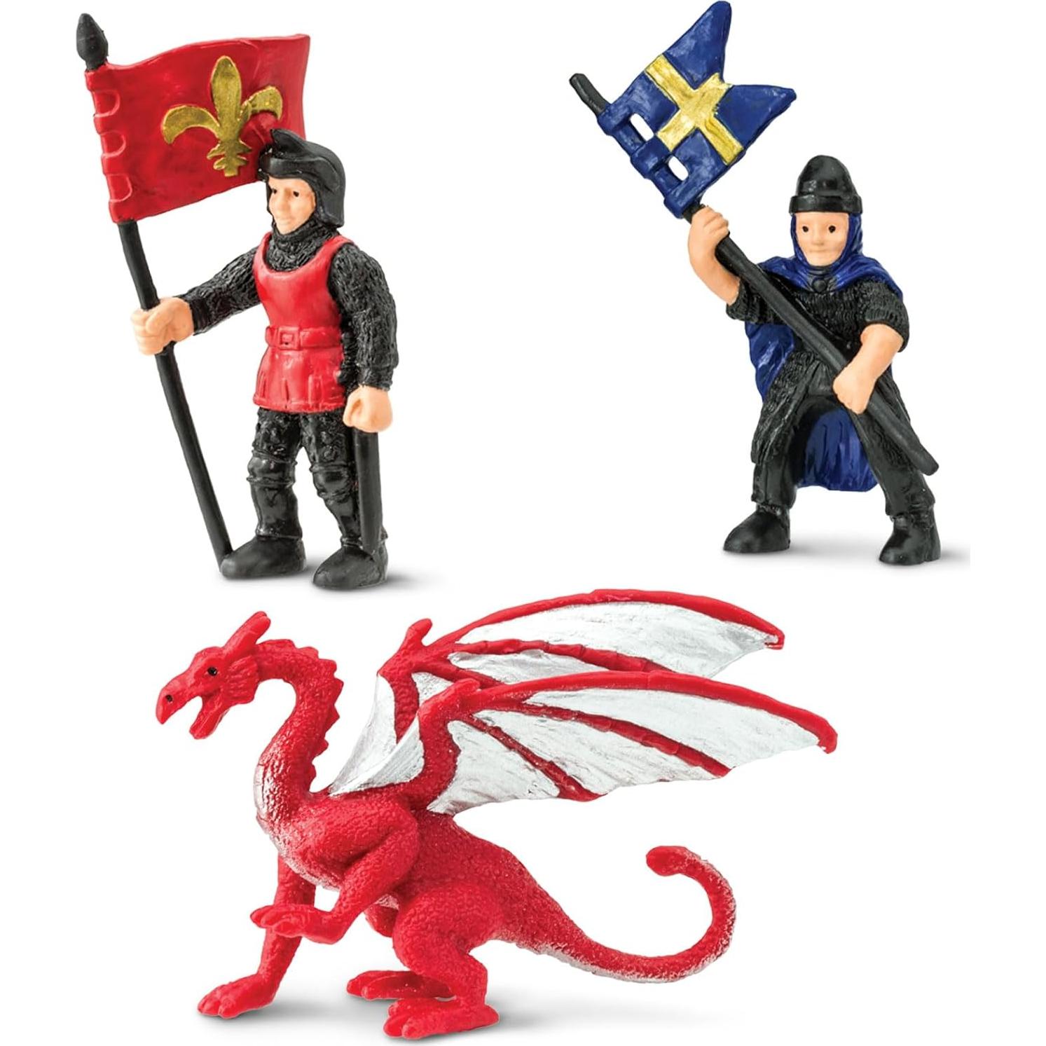 Safari Ltd. Caballeros y Dragones TOOB - 9 Figuras de Juguete