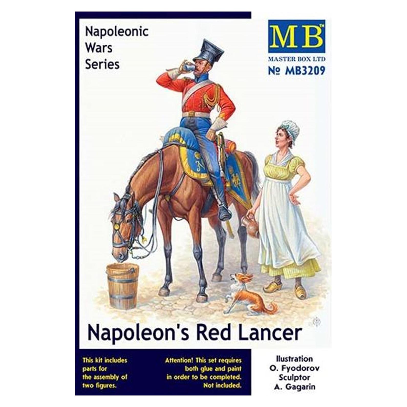 Set de Figuras Históricas Masterbox Lanceros Rojos 1:32