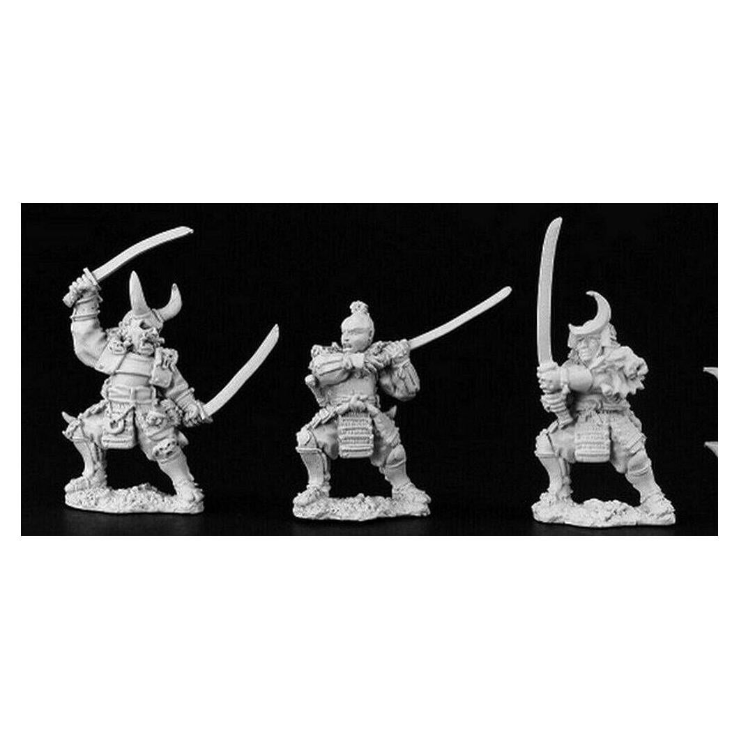 Miniaturas Samurai Oscuro 28mm Reaper sin pintar
