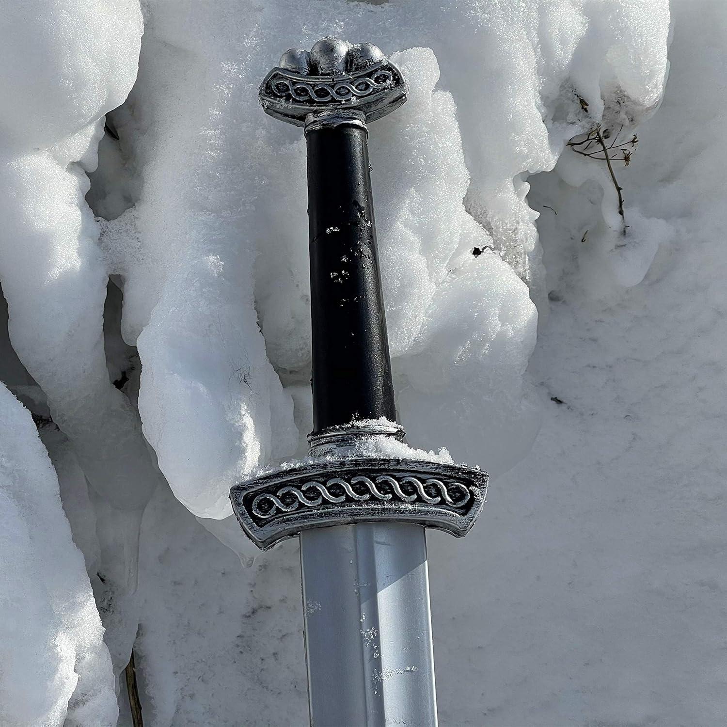 Espada Vikinga LOOYAR 105 cm Juguete de Espuma PU para Disfraz