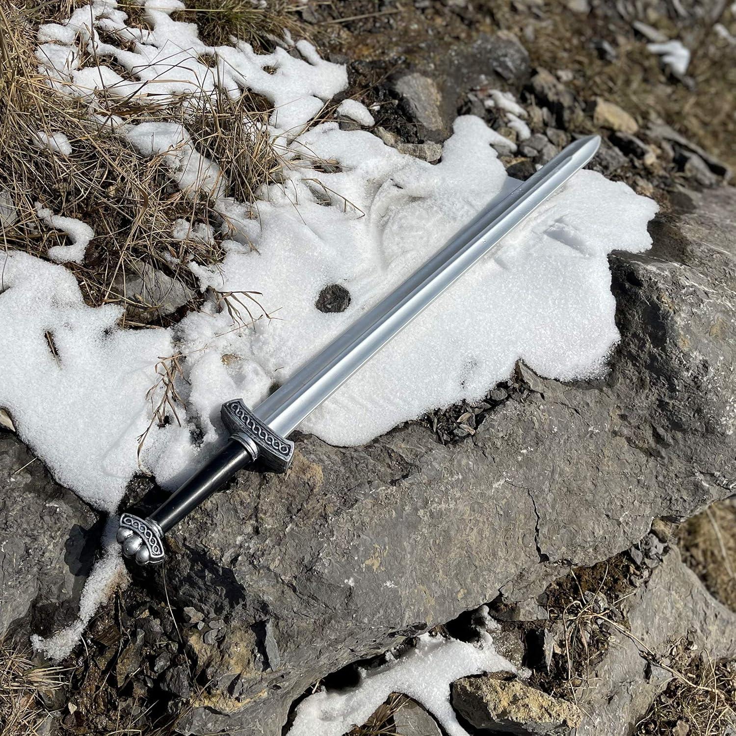 Espada Vikinga LOOYAR 105 cm Juguete de Espuma PU para Disfraz