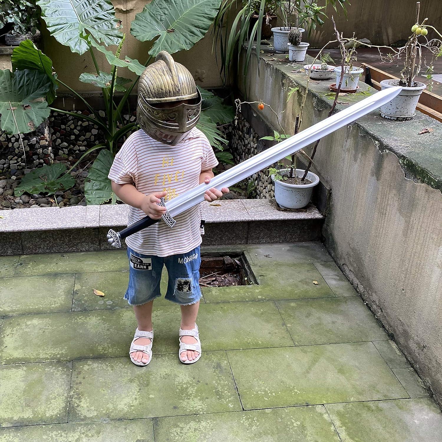 Espada Vikinga LOOYAR 105 cm Juguete de Espuma PU para Disfraz