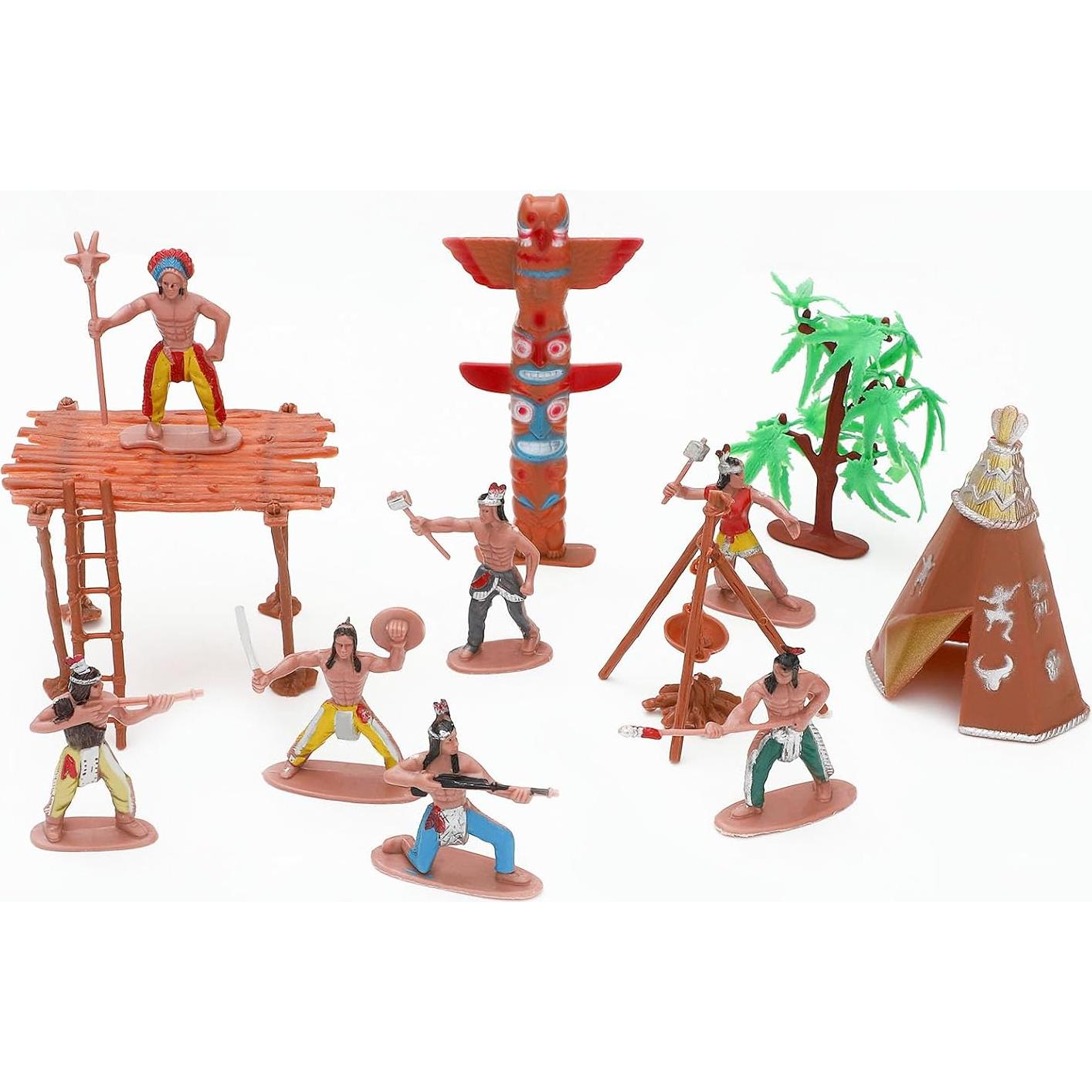 Figuras Nativas Americanas ONEST 26 Piezas Juguetes Educativos