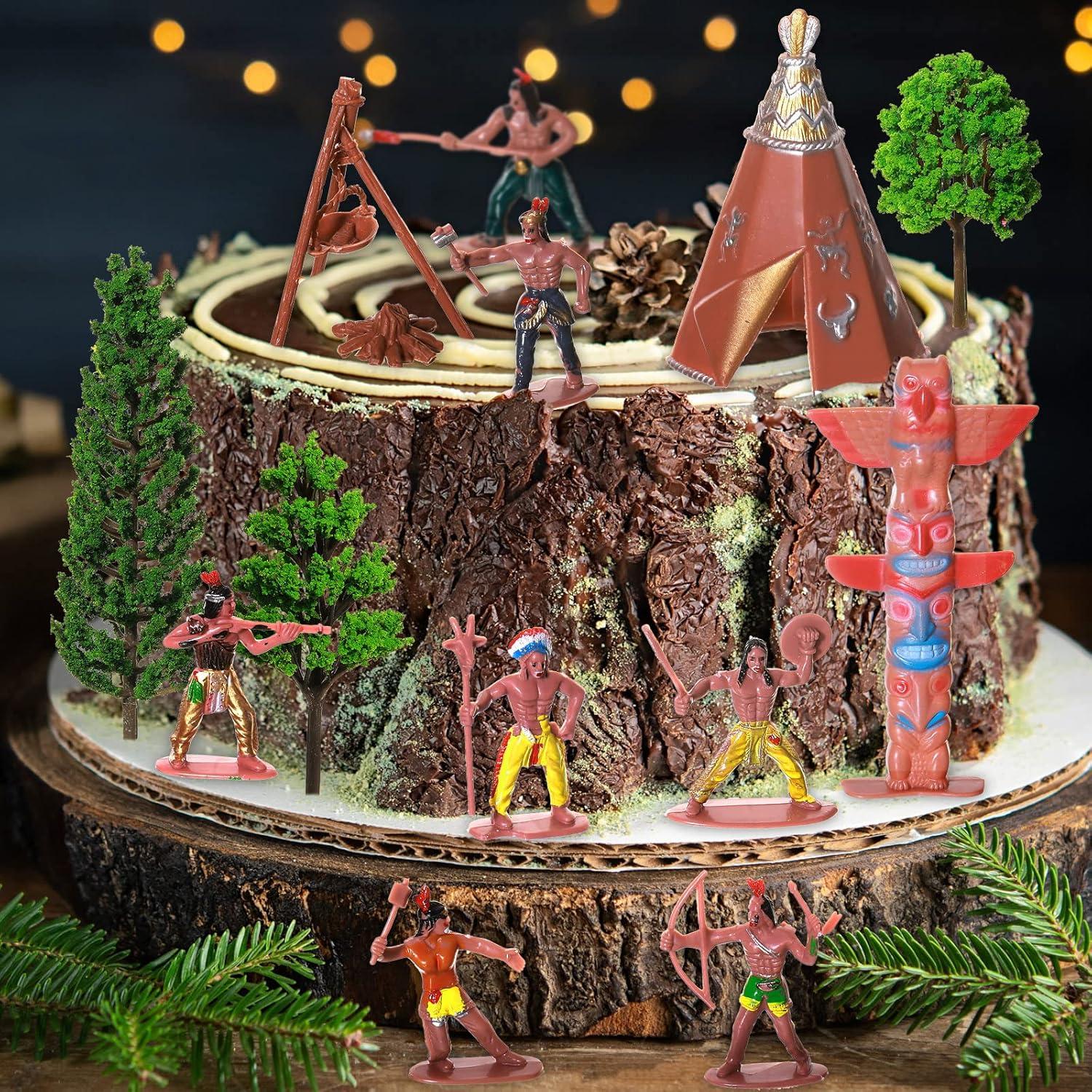 Conjunto de 32 Figuras de Indios Nativos Americanos Canlierr