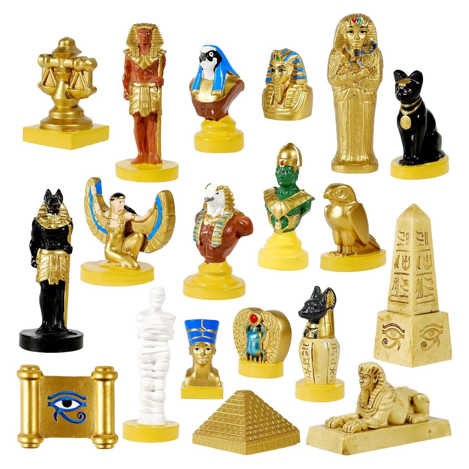 Conjunto de Figuras Egipcias 19 Piezas Pamonrueer Decoración