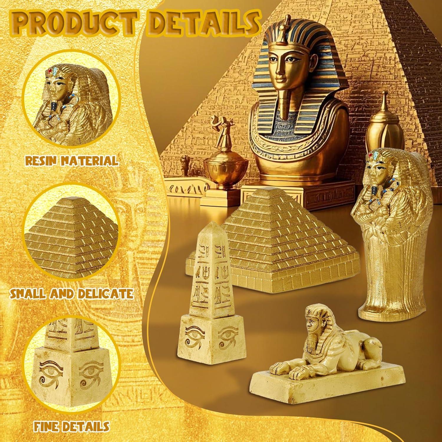 Conjunto de Figuras Egipcias 19 Piezas Pamonrueer Decoración