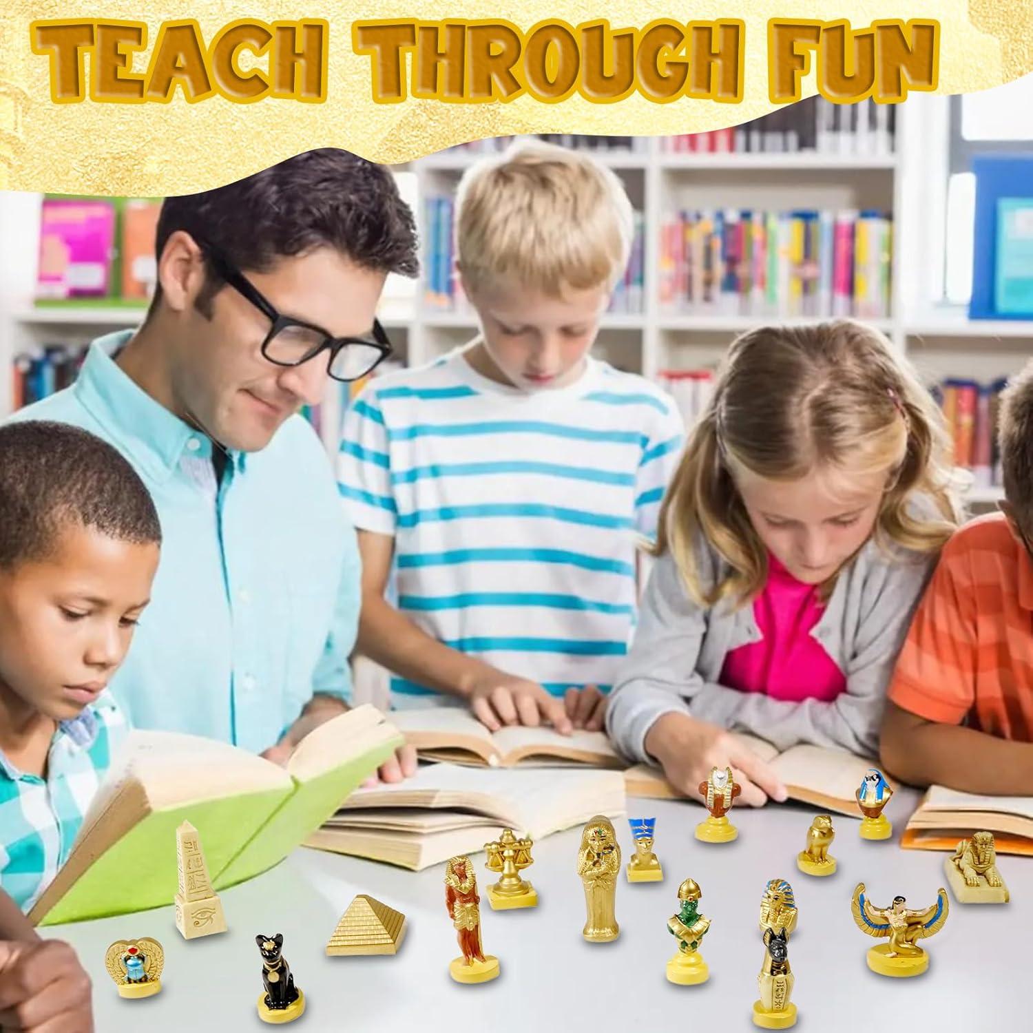 Conjunto de Figuras Egipcias 19 Piezas Pamonrueer Decoración