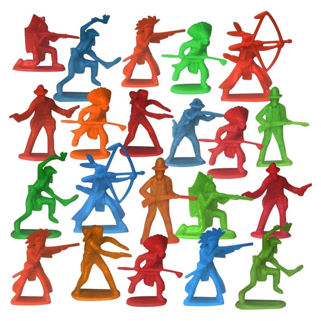 Figuras de Acción Vaqueros e Indios ArtCreativity - 144 Piezas