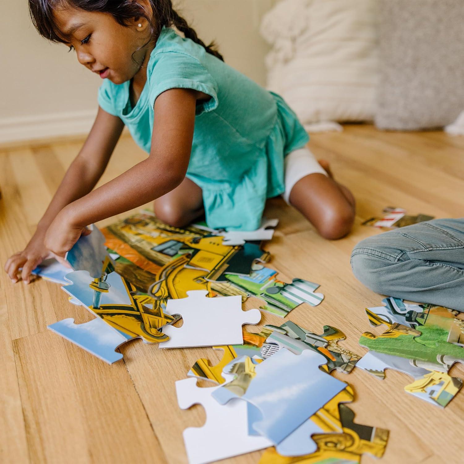 Rompecabezas Jumbo Sitio de Construcción Melissa & Doug 48 Piezas