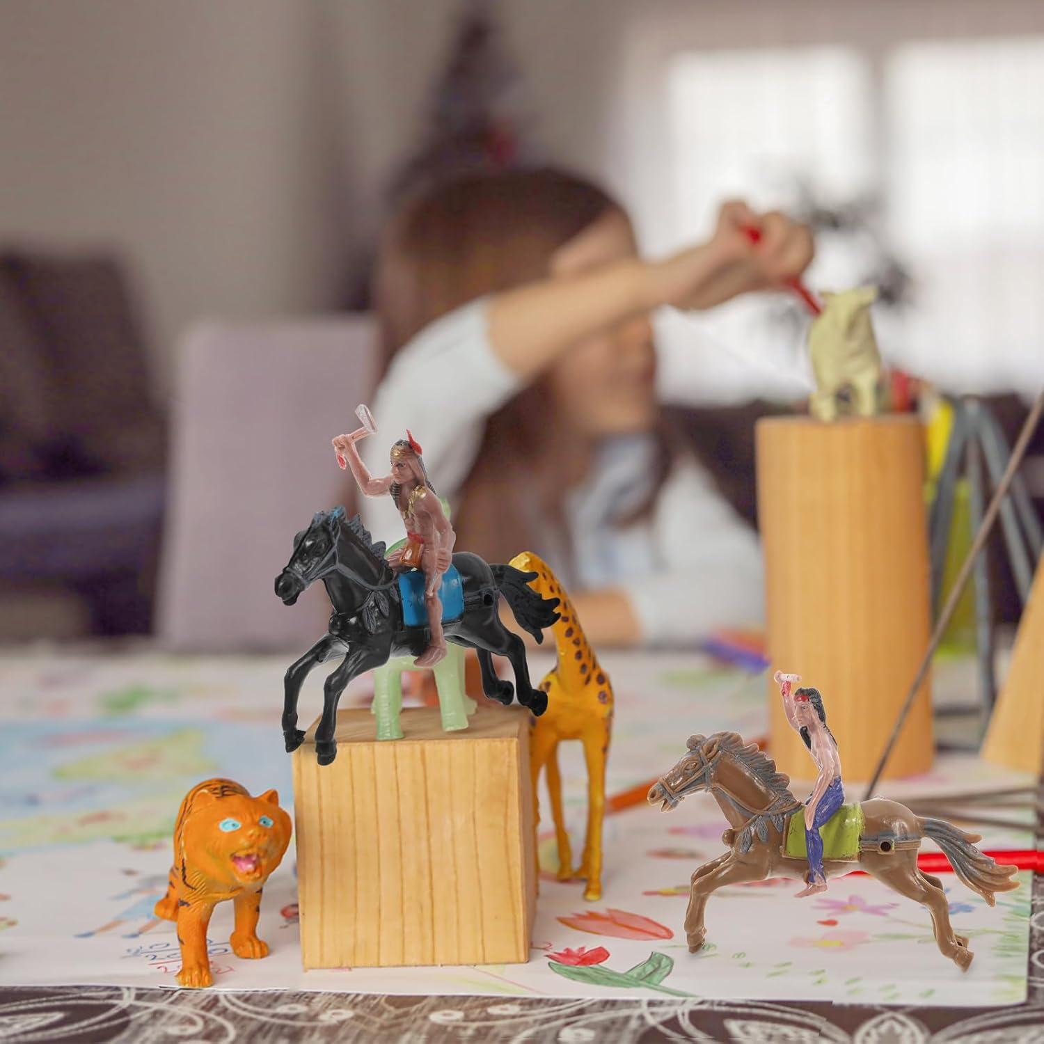 Figuras de Modelo Indio NUOBESTY - 8 Piezas de Plástico