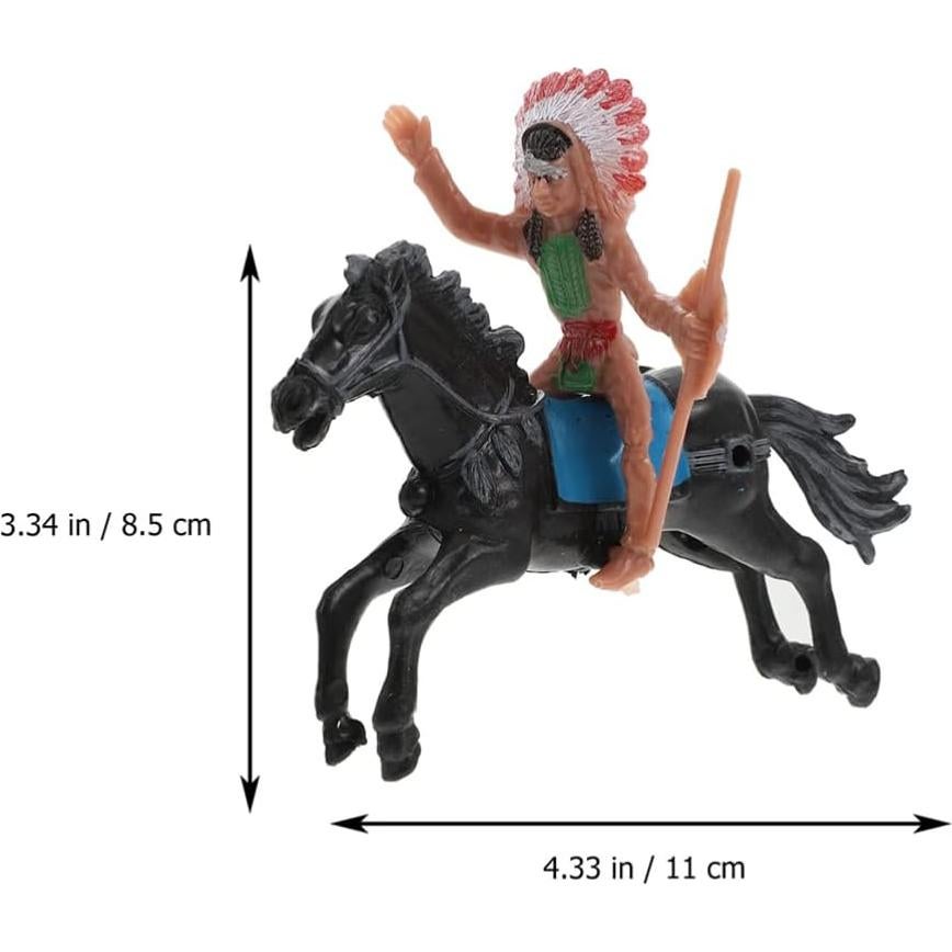 Figuras de Modelo Indio NUOBESTY - 8 Piezas de Plástico