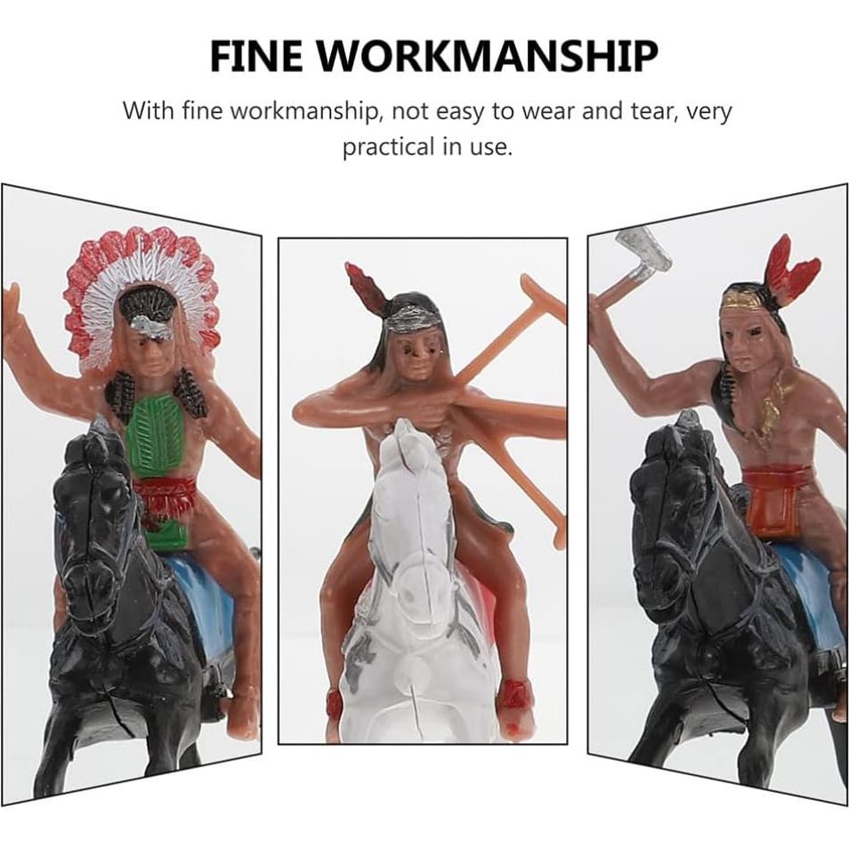 Figuras de Modelo Indio NUOBESTY - 8 Piezas de Plástico
