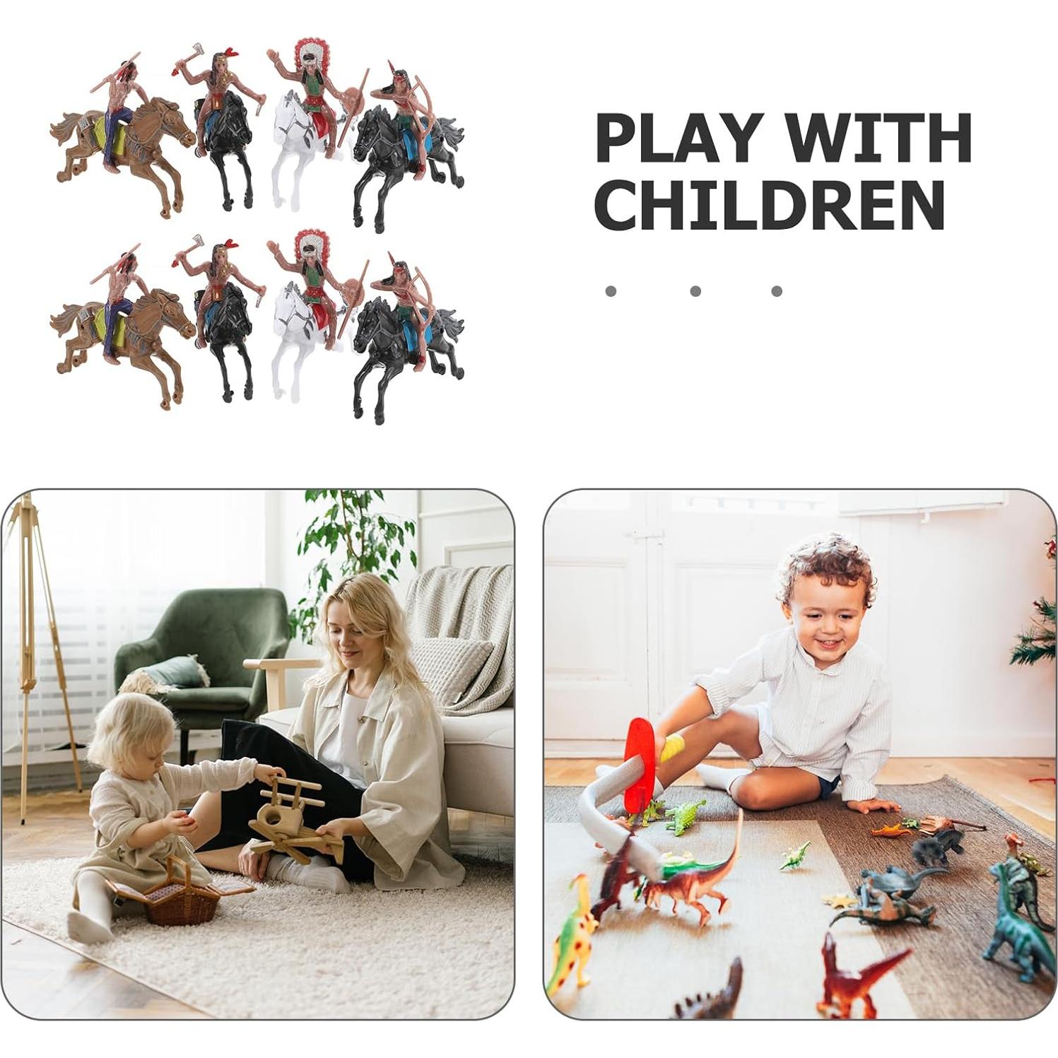 Figuras de Modelo Indio NUOBESTY - 8 Piezas de Plástico