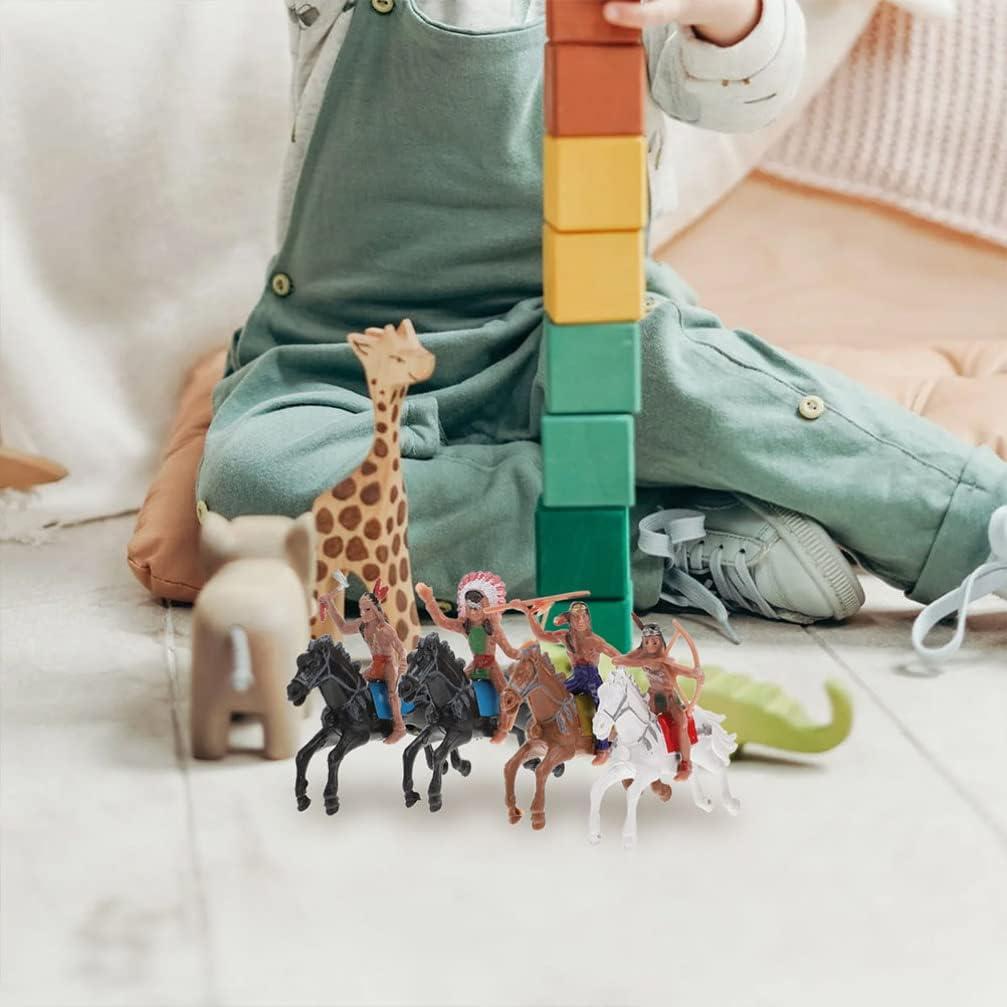 Figuras de Modelo Indio NUOBESTY - 8 Piezas de Plástico