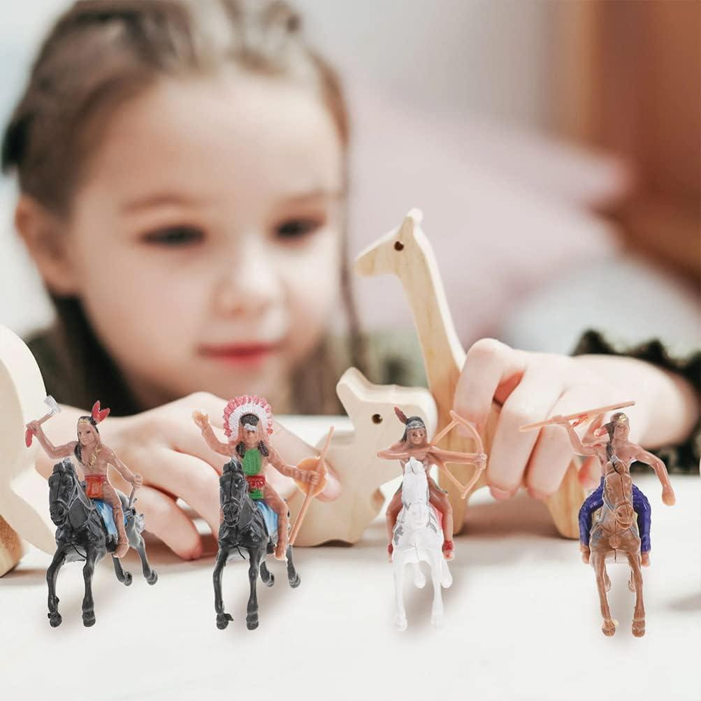 Figuras de Modelo Indio NUOBESTY - 8 Piezas de Plástico