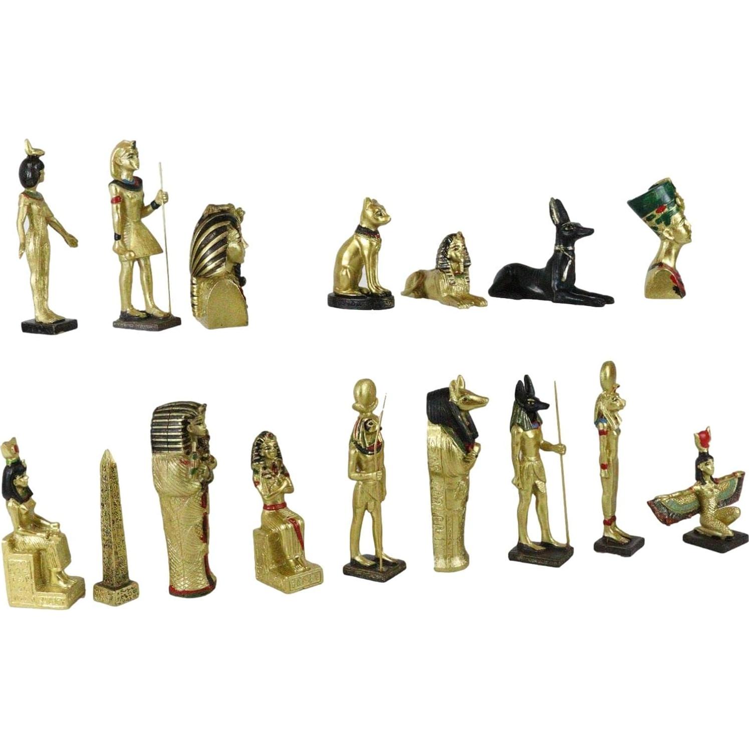 Conjunto de Figuras Miniatura Dioses Egipcios Ebros 16 Piezas