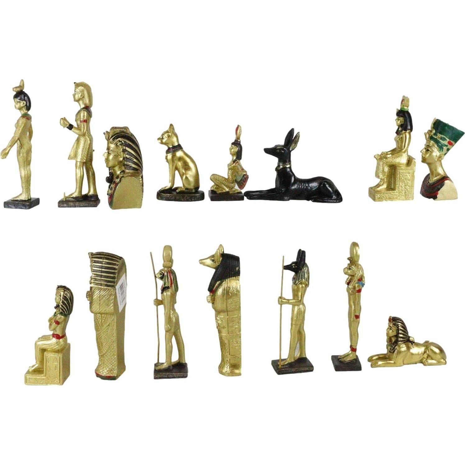 Conjunto de Figuras Miniatura Dioses Egipcios Ebros 16 Piezas