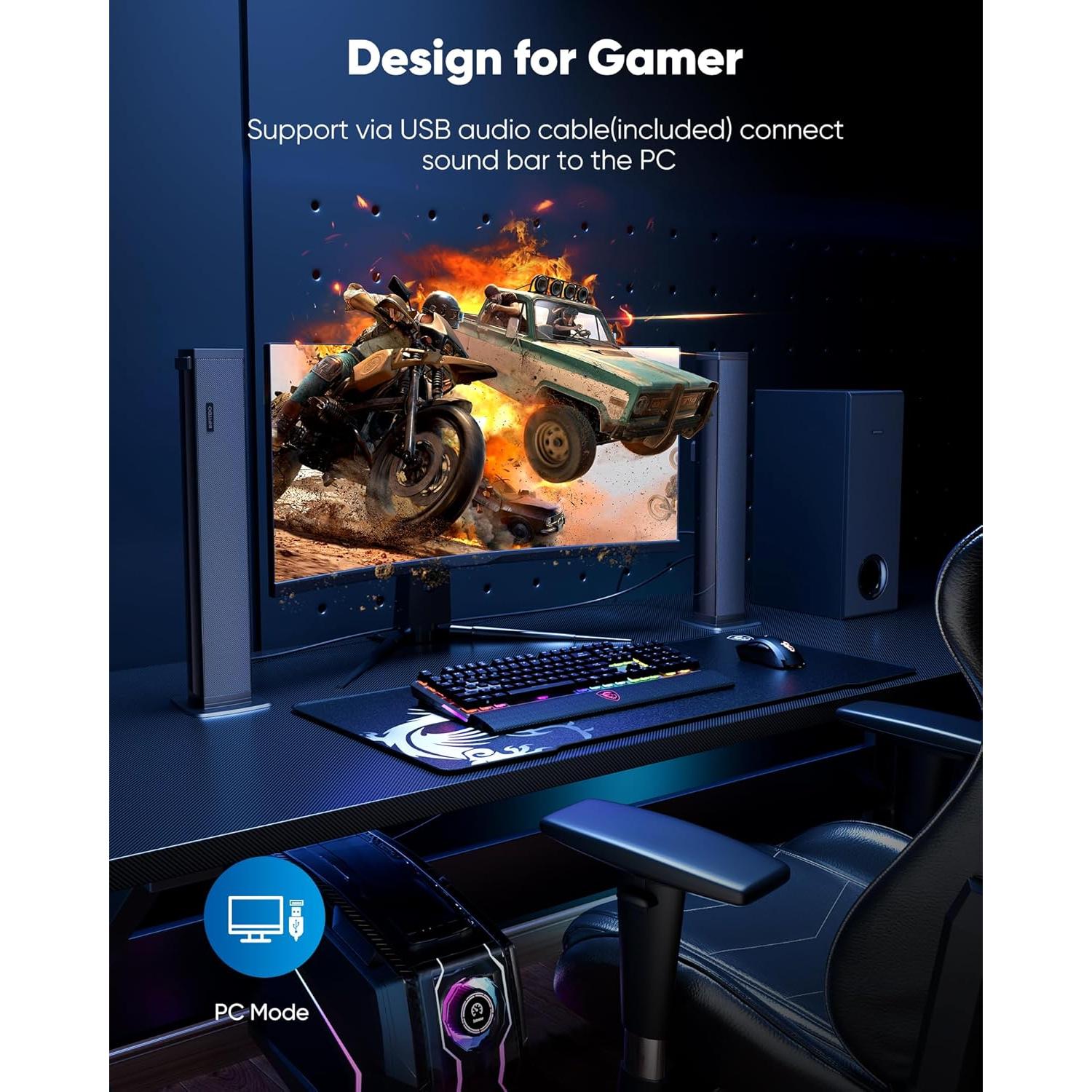 Barra de Sonido INFITBO D40CS 2.1CH 190W Subwoofer 13.34cm