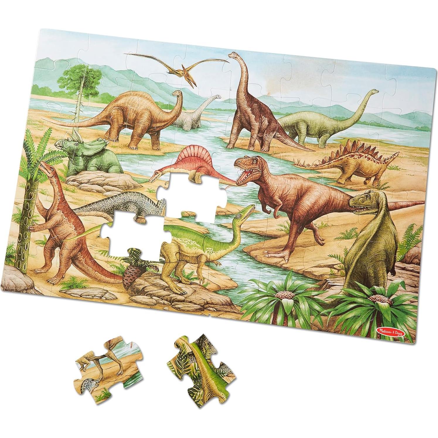 Rompecabezas de Piso Dinosaurios Melissa & Doug - 48 Piezas