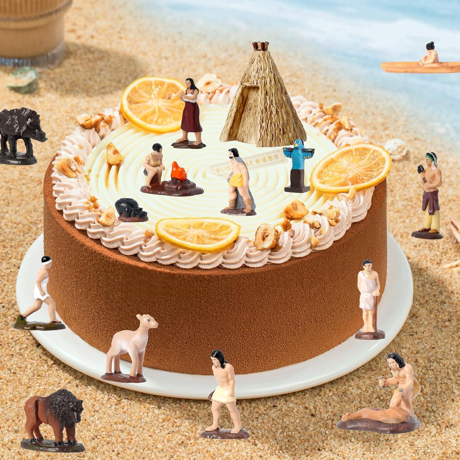 Set de 15 Figuras Nativas Americanas Hiawbon con Accesorios