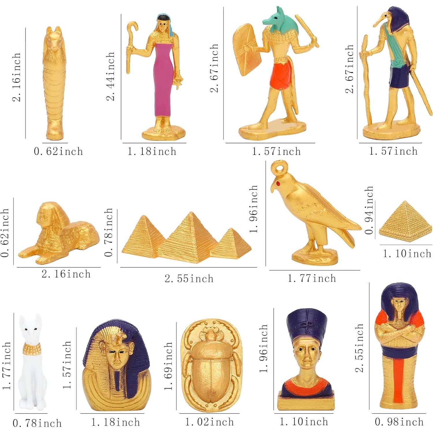 Conjunto de 14 Figuras Egipcias ONEST para Niños