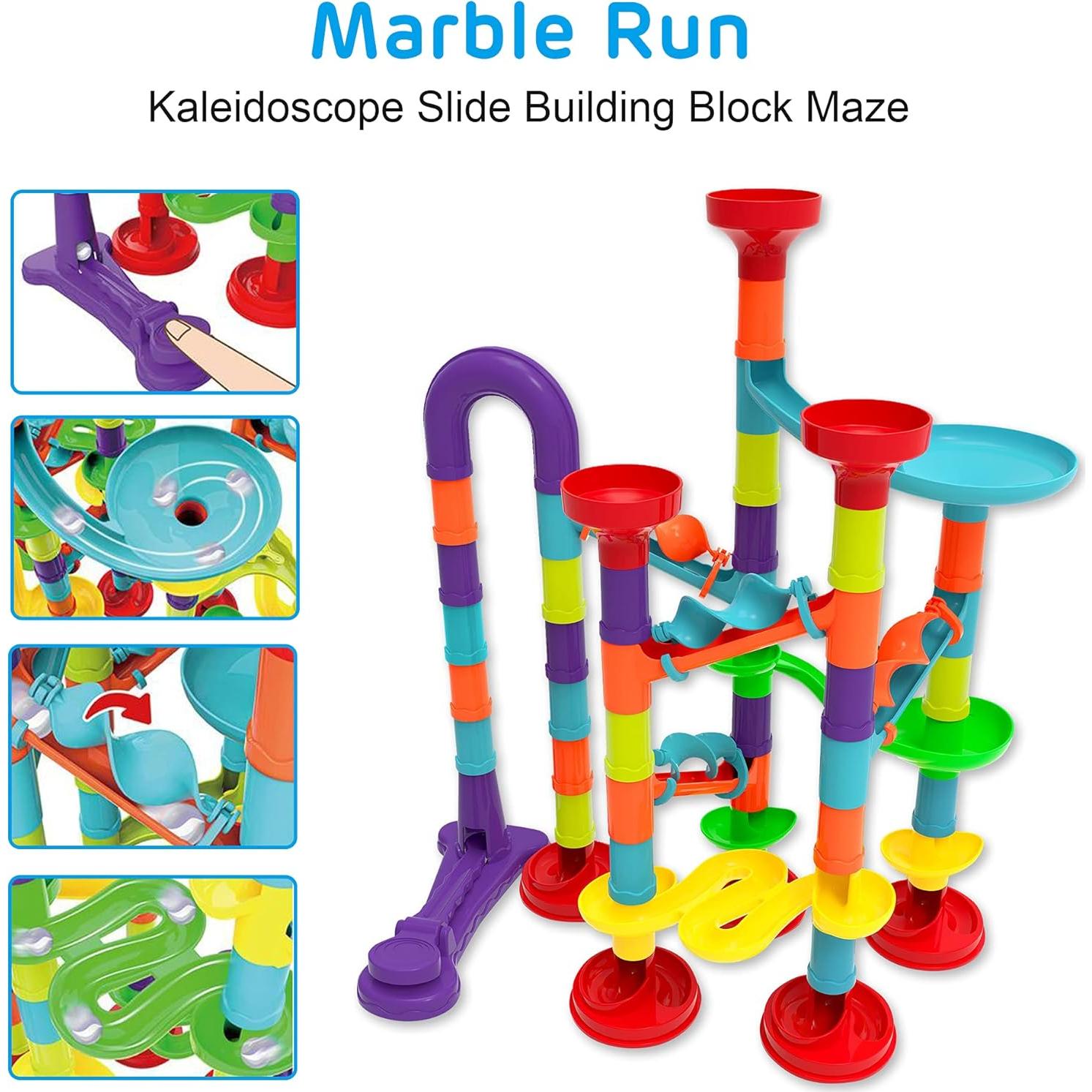 Juego de Carrera de Laberinto de Canicas Blacka 56 Piezas