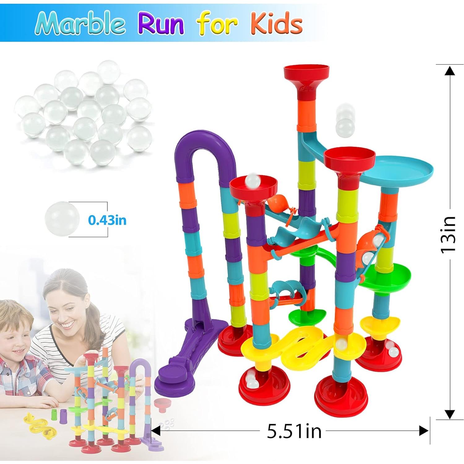 Juego de Carrera de Laberinto de Canicas Blacka 56 Piezas