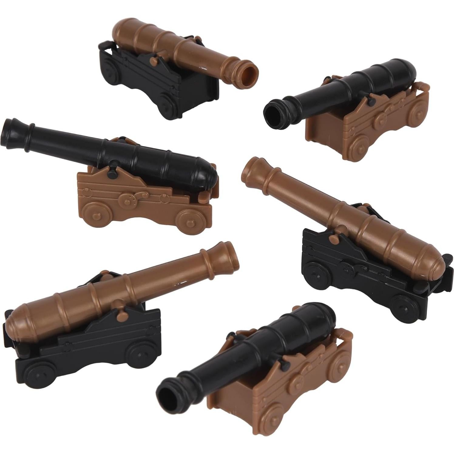 Set de 6 Cañones Navales BMC Toys - Negro y Bronce