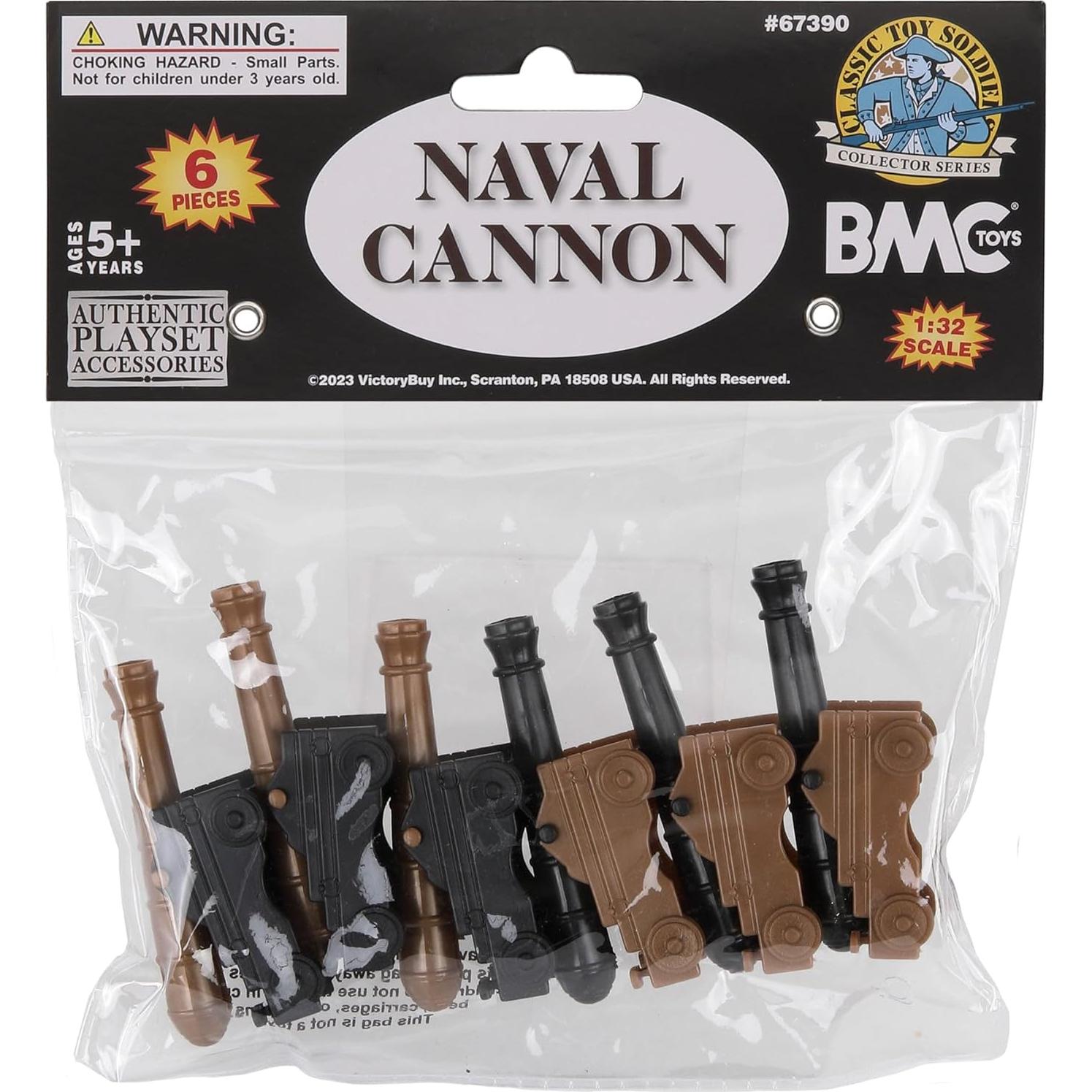 Set de 6 Cañones Navales BMC Toys - Negro y Bronce