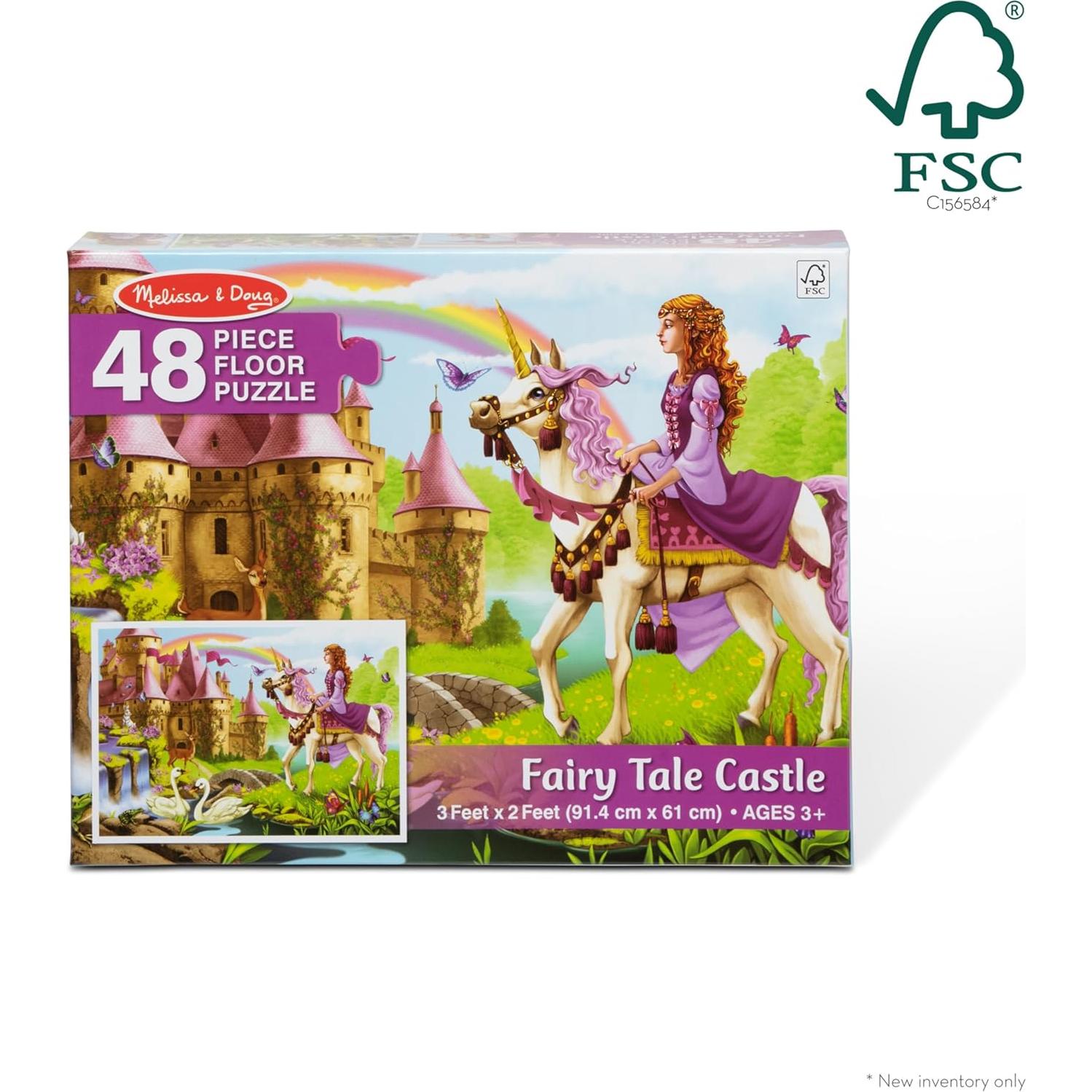 Rompecabezas de Piso Jumbo Castillo de Cuento de Hadas 48 Piezas