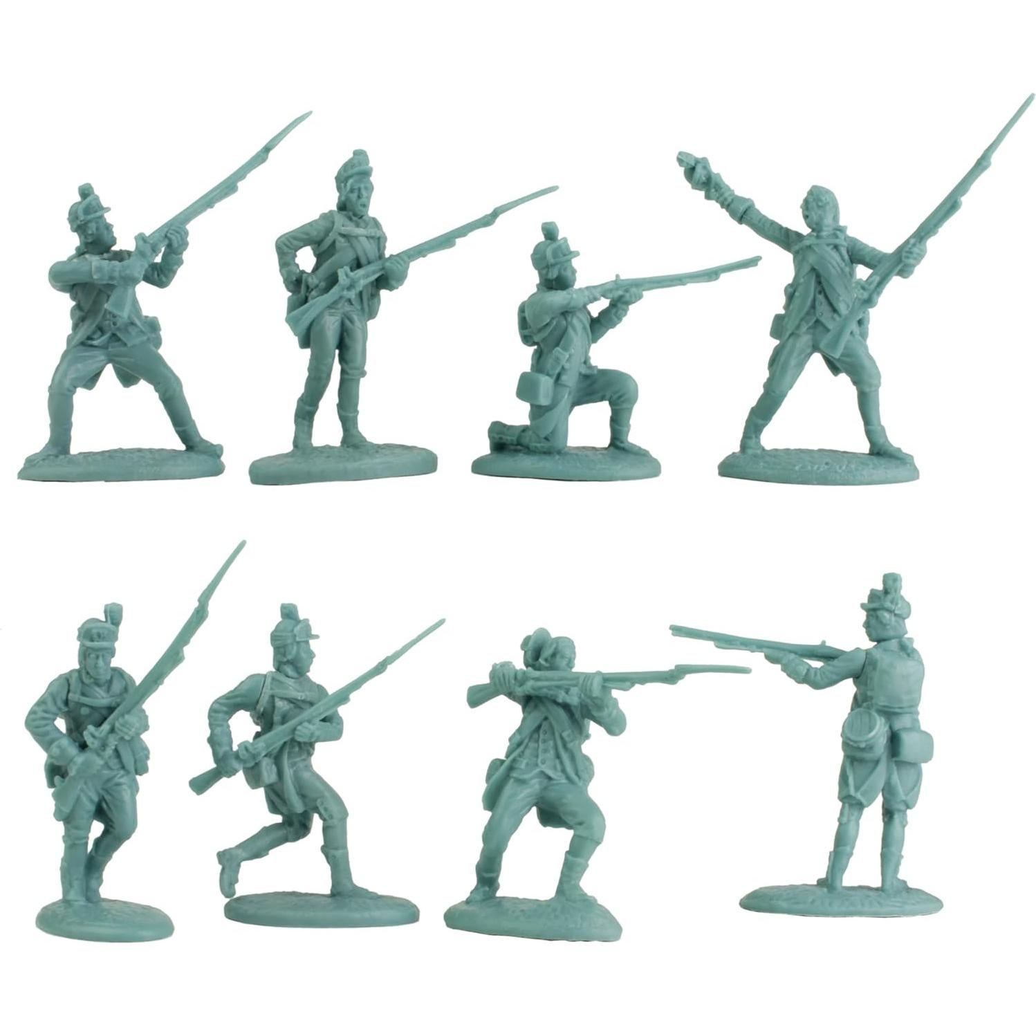Figuras de Soldados Americanos Guerra Revolucionaria LOD 1:30 - 16 Piezas