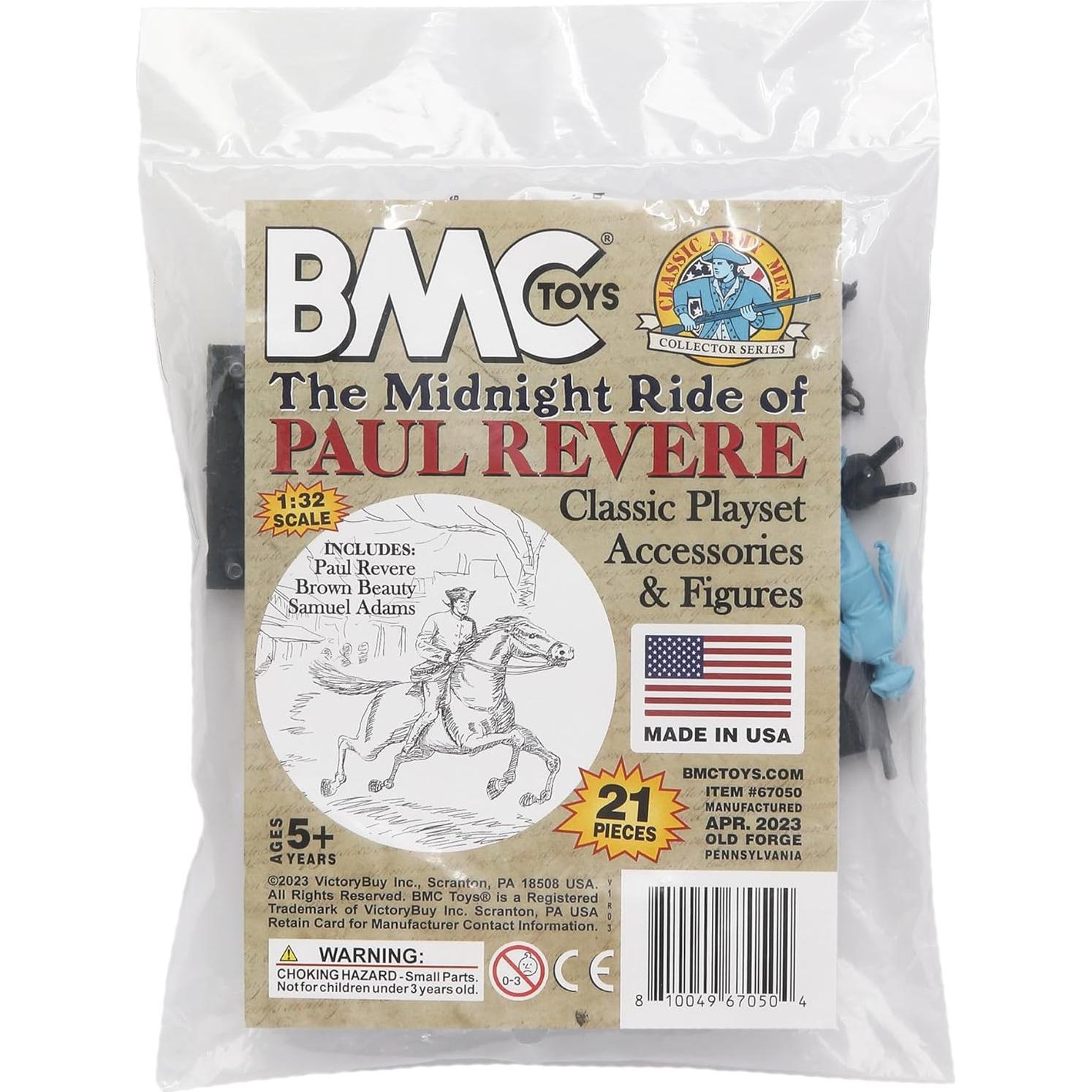 Juego de Figuras BMC El Paseo de Medianoche Paul Revere 21 Piezas