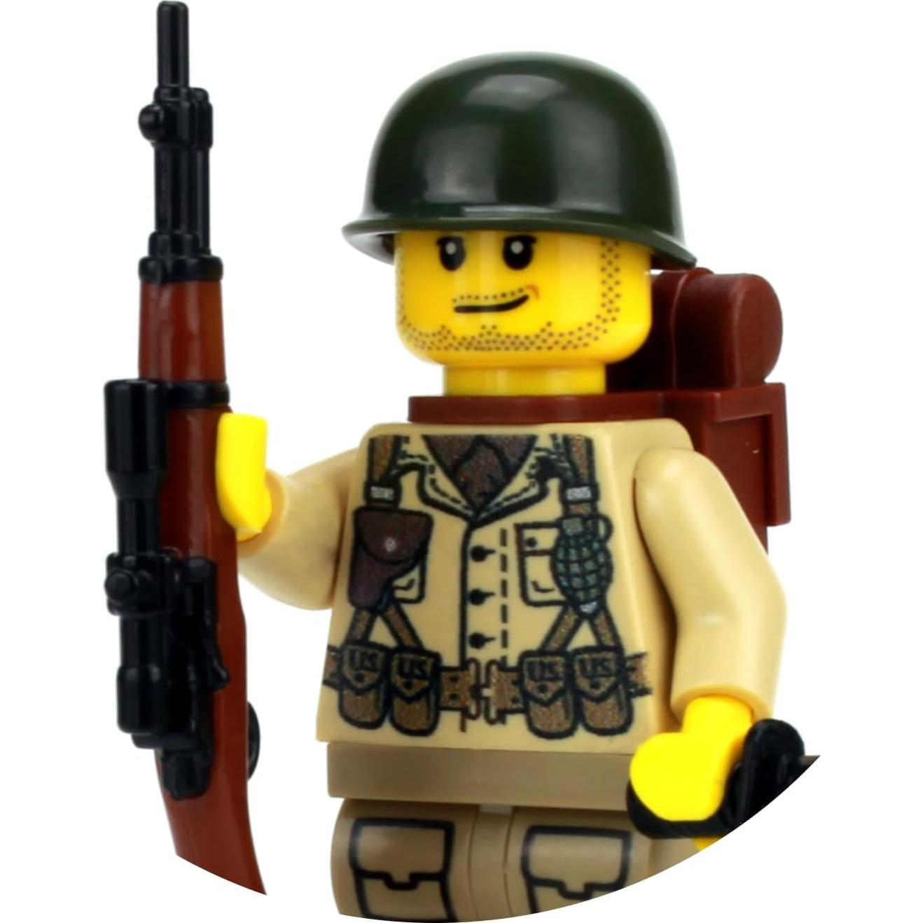 Minifigura Soldado Ejército EE. UU. WWII Battle Brick 4 cm