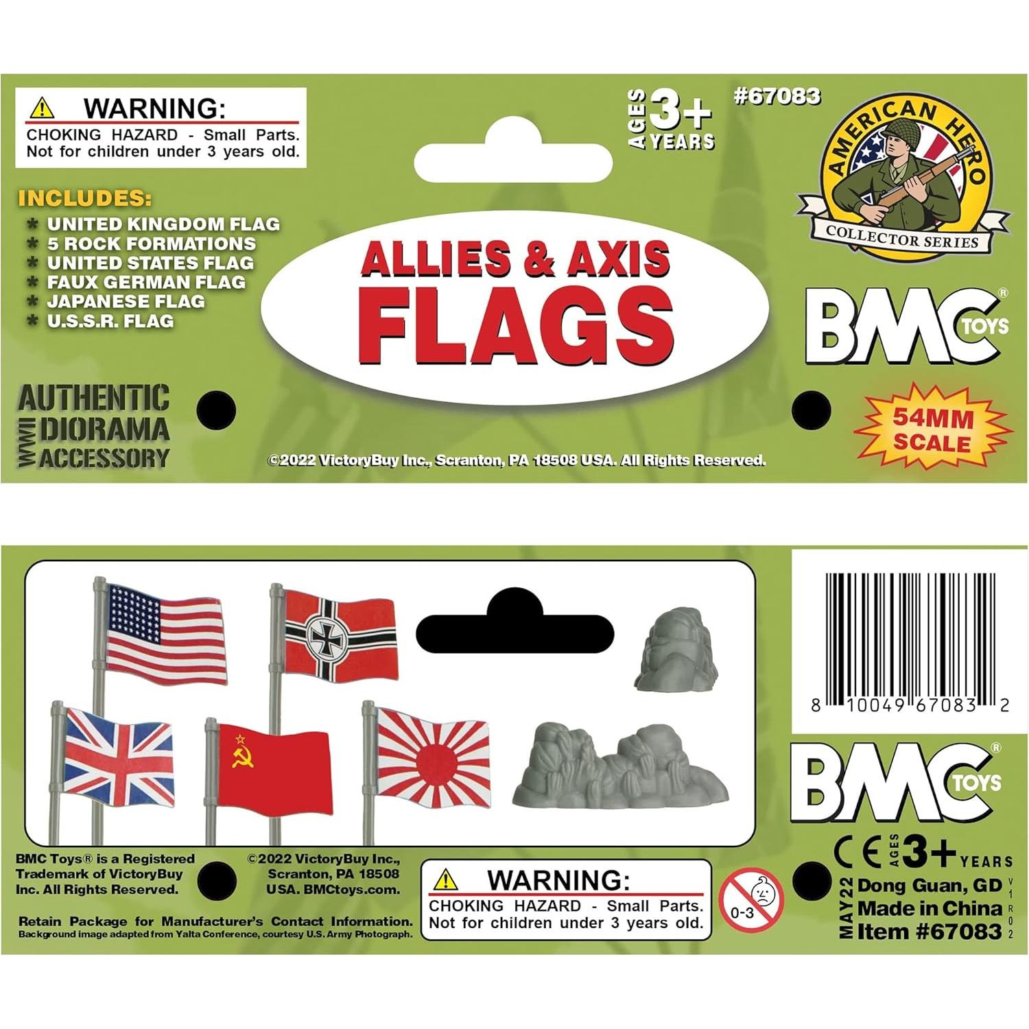 Juego de Banderas de la Segunda Guerra Mundial BMC 10pc