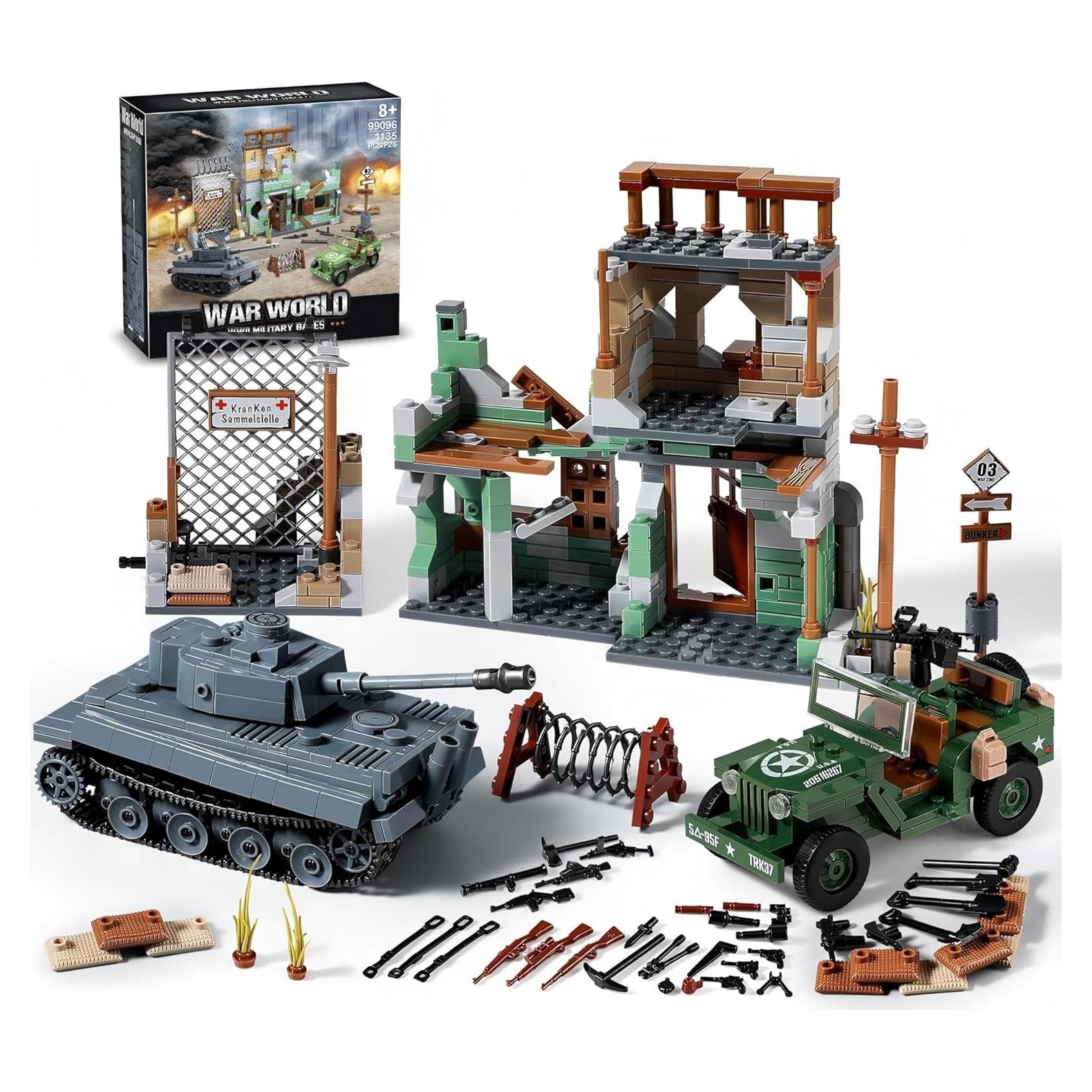 Juego de Construcción Militar Segunda Guerra Mundial JOYCOLI 1135 Piezas