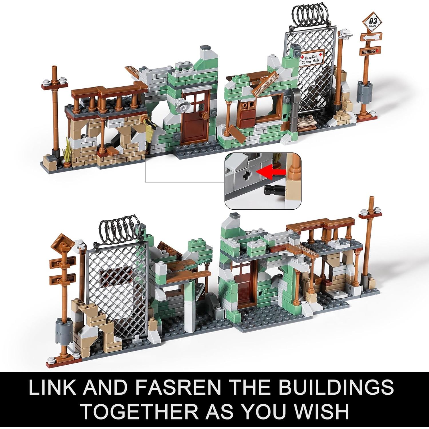 Juego de Construcción Militar Segunda Guerra Mundial JOYCOLI 1135 Piezas