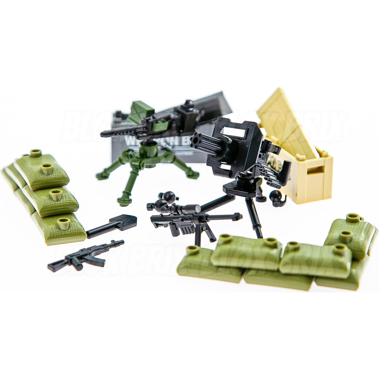 130 Piezas Accesorios Militares BloxBrix para Figuras de Soldados